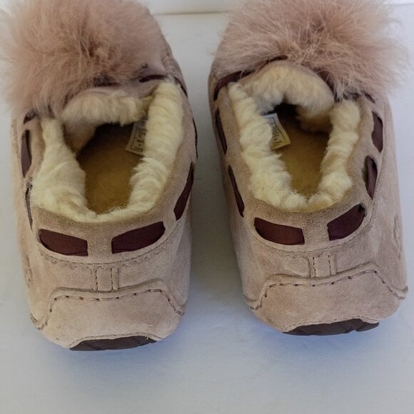 UGG Dakota Pom Pom Slipper Pink Size 10 - Picture 7 of 9